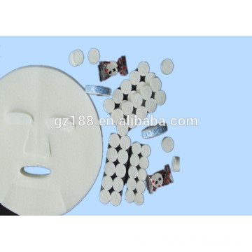 Compressed face mask / make-to-order viscose facial mask